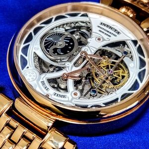 Invicta Gold and Silver Dual Time Watch